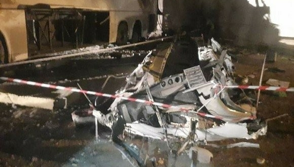 dérapage d’un bus